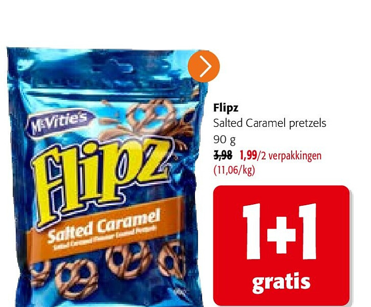 Flipz Salted Caramel pretzels 90 g
