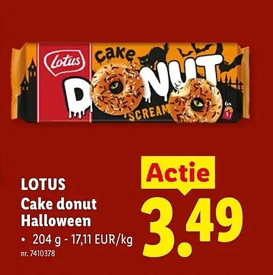 LOTUS Cake donut Halloween
