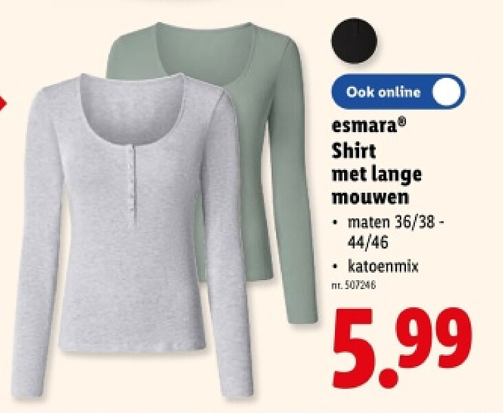 Shirt met lange mouwen