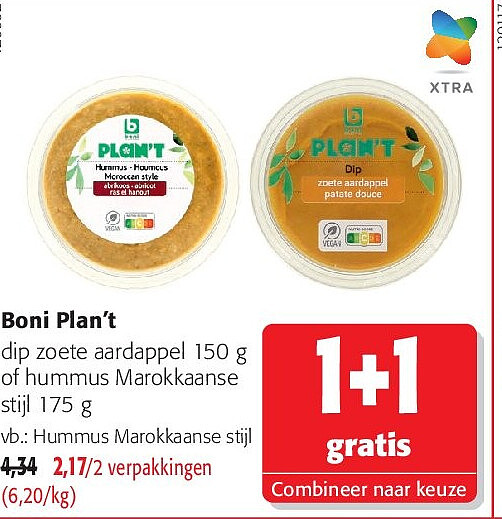 Boni Plan’t Hummus Marokkaanse stijl