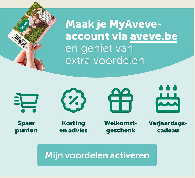 Maak je MyAveveaccount via aveve.be
