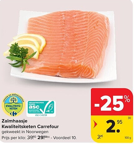 Zalmhaasje Kwaliteitsketen Carrefour