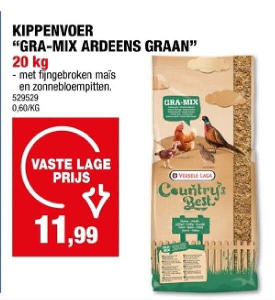 KIPPENVOER "GRA-MIX ARDEENS GRAAN” 20 kg