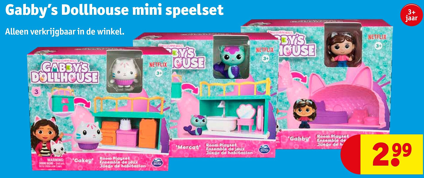 Gabby’s Dollhouse mini speelset