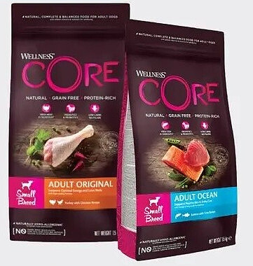 WELLNESS CORE - Brokken Original - small breeds Kalkoen - 1,5kg