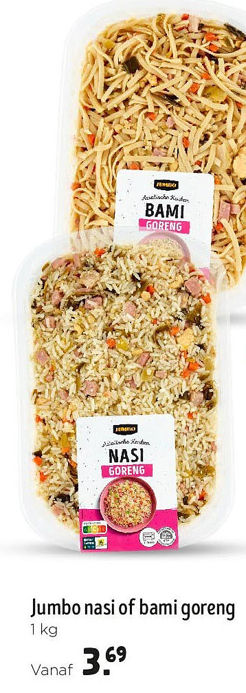 Jumbo nasi of bami goreng