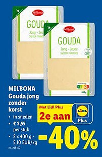MILBONA Gouda jong zonder korst