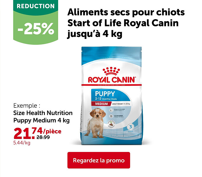 Size Health Nutrition Puppy Medium 4 kg