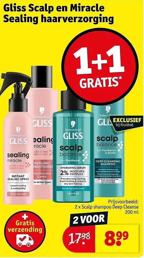Gliss Scalp en Miracle Sealing haarverzorging