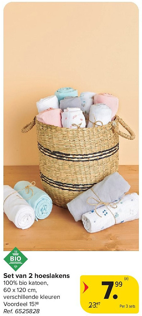 Set van 2 hoeslakens