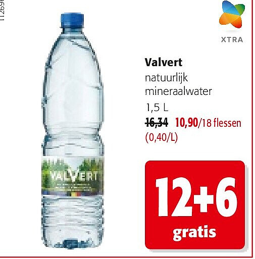 Valvert natuurlijk mineraalwater 1,5 L