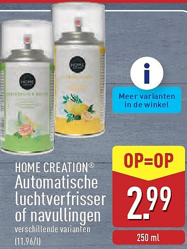 Automatische luchtverfrisser of navullingen