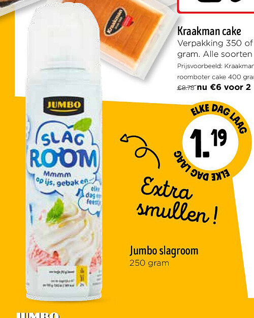 Jumbo slagroom