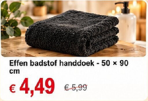 Effen badstof handdoek - 50 x 90 cm