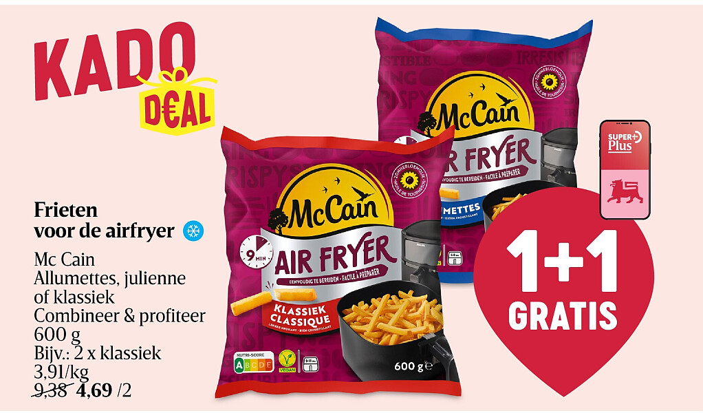 Frieten voor de airfryer