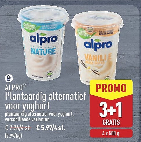 Plantaardig alternatief voor yoghurt