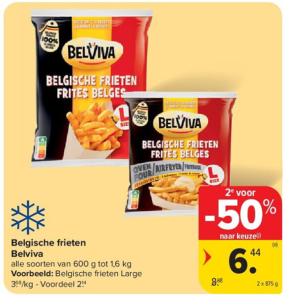 Belgische frieten Belviva