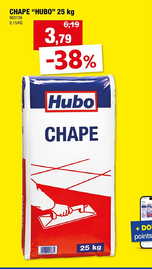 CHAPE “HUBO” 25 kg