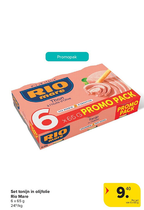 Set tonijn in olijfolie Rio Mare