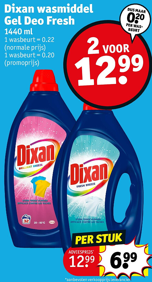 Dixan wasmiddel Gel Deo Fresh