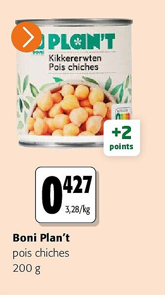 Boni Plan’t pois chiches 200 g