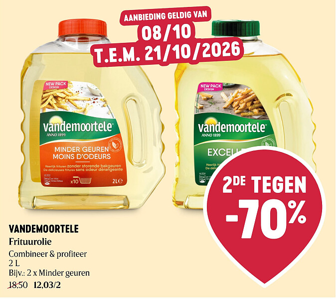 VANDEMOORTELE Frituurolie