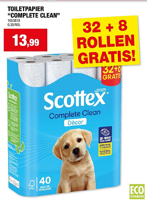 TOILETPAPIER “COMPLETE CLEAN”