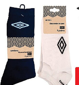 Chaussettes ou socquettes homme Umbro