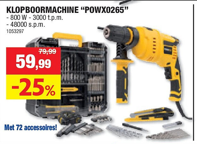 KLOPBOORMACHINE “POWX0265”