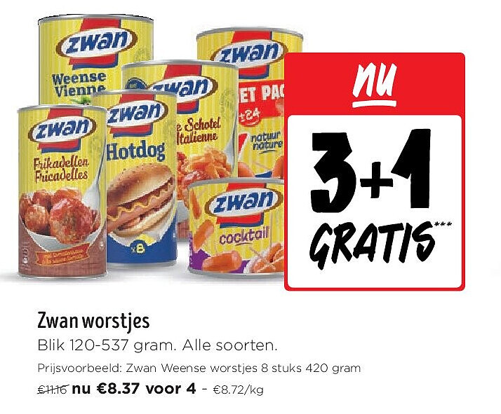 Zwan worstjes