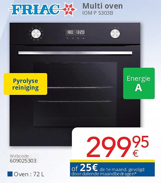 Friac Multi oven IOM P 5303B