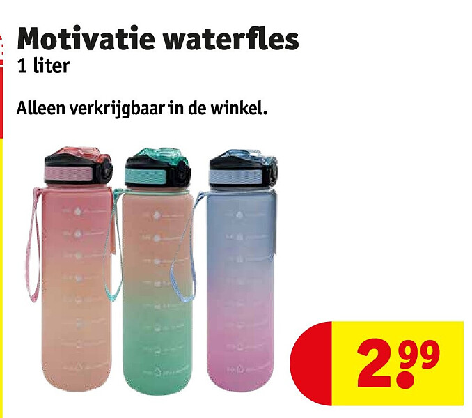 Motivatie waterfles