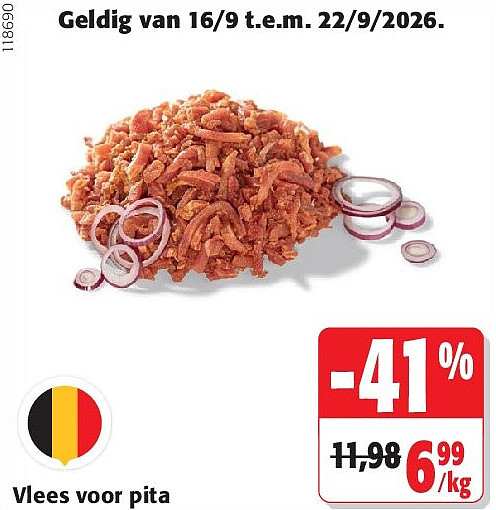 Vlees voor pita