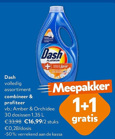 Dash Amber & Orchidee 30 dosissen 1,35 L