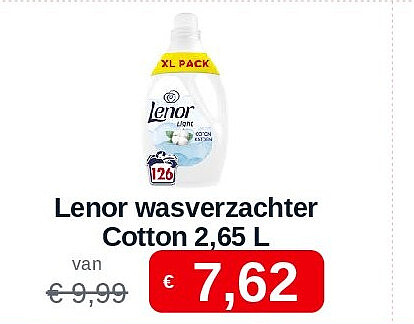 Lenor wasverzachter Cotton 2,65 L