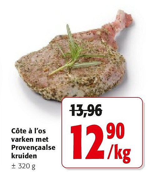 Côte à l’os varken met Provençaalse kruiden