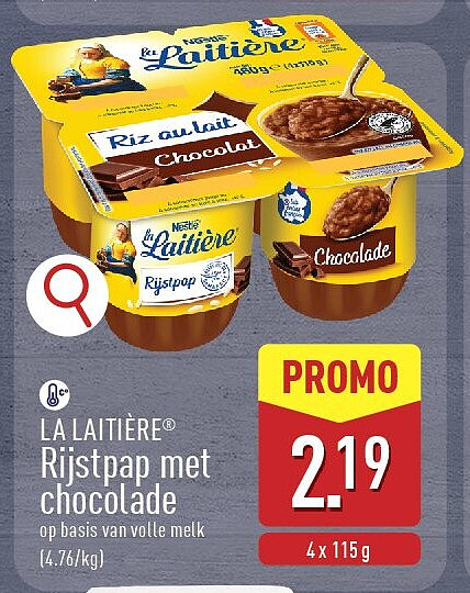 Rijstpap met chocolade