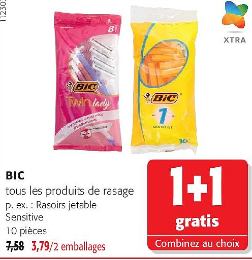 BIC tous les produits de rasage