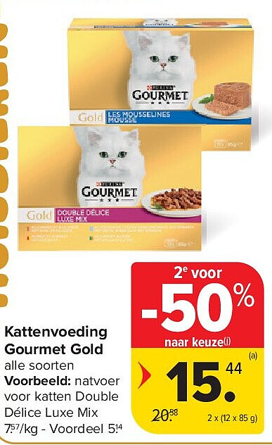 Kattenvoeding Gourmet Gold