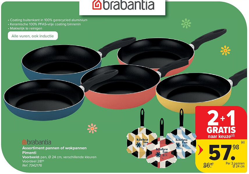 Assortiment pannen of wokpannen Pimenti