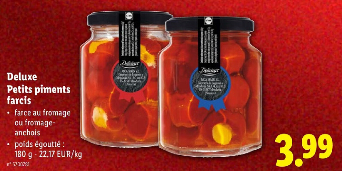 Petits piments farcis