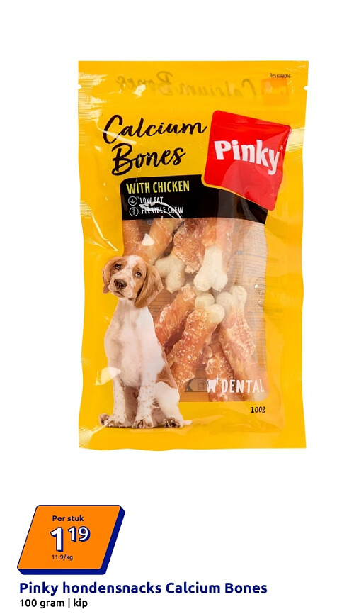 Pinky hondensnacks Calcium Bones