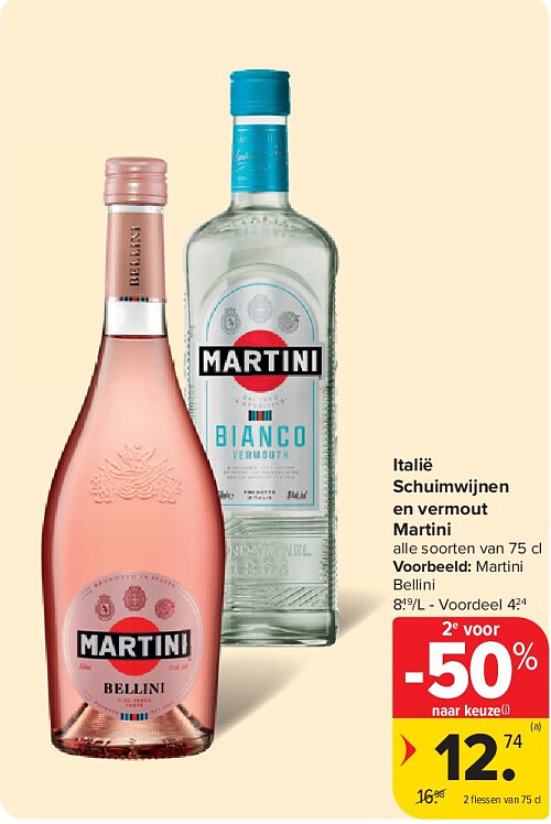 Italië Schuimwijnen en vermout Martini