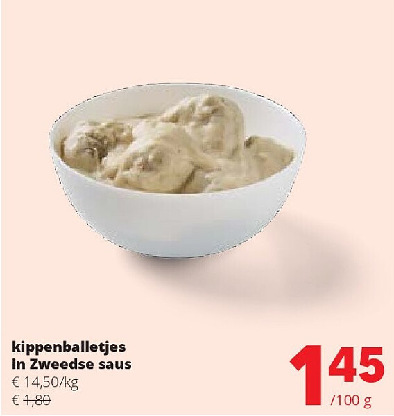 kippenballetjes in Zweedse saus