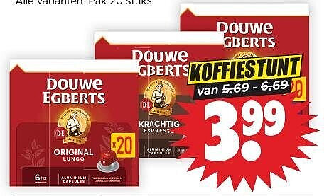 Douwe Egberts koffiecups