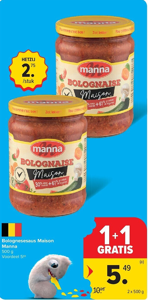 Bolognesesaus Maison Manna