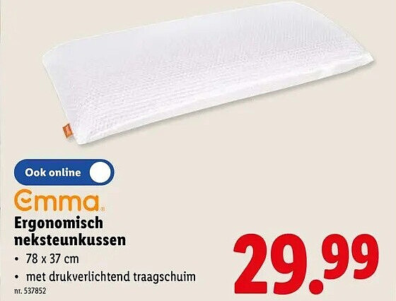 Ergonomisch neksteunkussen