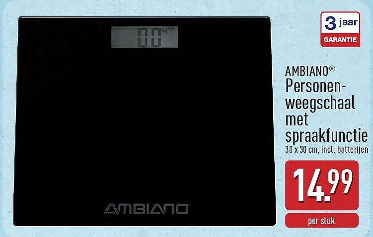 Personen­ weegschaal met spraakfunctie