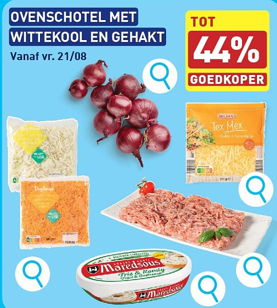 OVENSCHOTEL MET WITTEKOOL EN GEHAKT