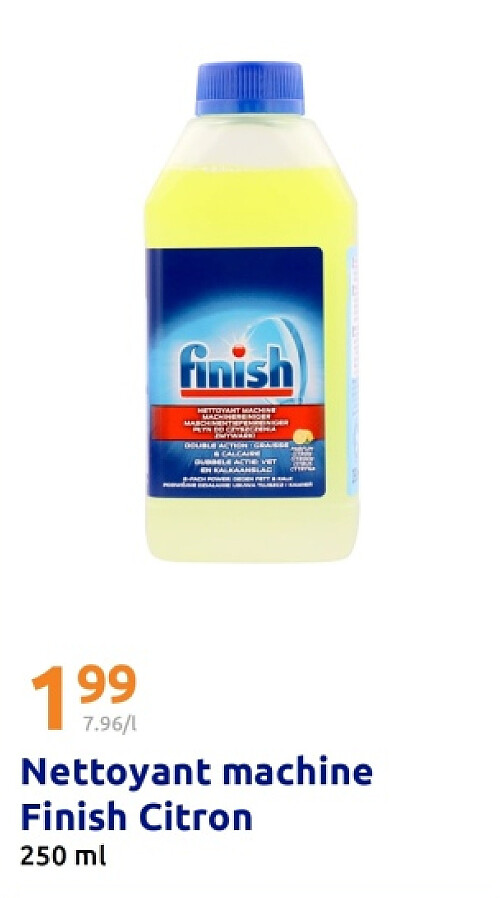 Nettoyant machine Finish Citron